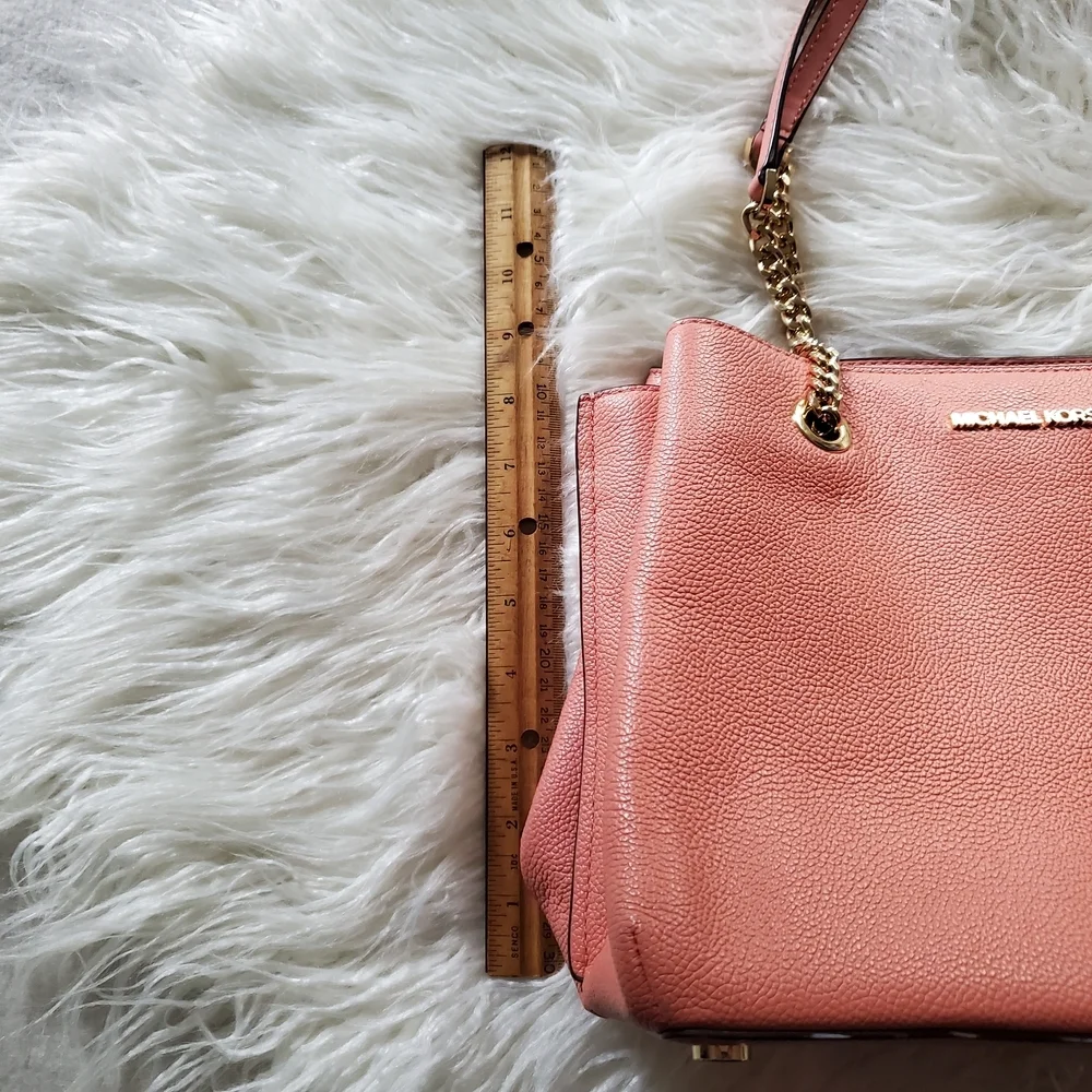 Michael Kors Coral Leather Tote Bag